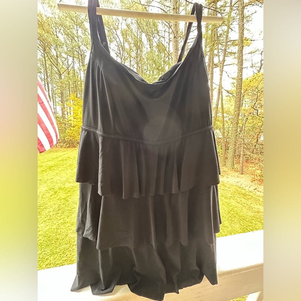 Brand New Longitude One Piece Black Bathing - Suit 24W